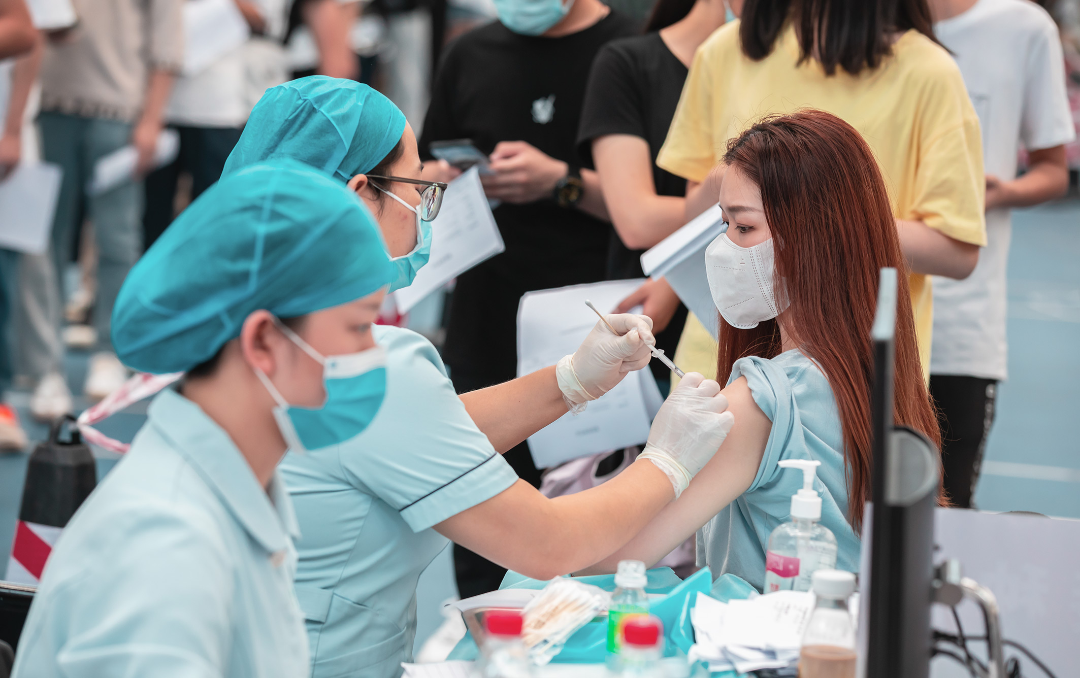 乐玩首页（中国）网页版师生接种疫苗现场